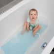 Antislipbadmat met zuignappen, natuurlijk rubber, antibacterieel, rechthoekig, 97 x 36 cm, blauw, MyHappyBath Mat XL, Reer 76033