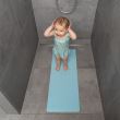 Antislipbadmat met zuignappen, natuurlijk rubber, antibacterieel, rechthoekig, 97 x 36 cm, blauw, MyHappyBath Mat XL, Reer 76033