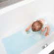Antislipbadmat met zuignappen, natuurlijk rubber, antibacterieel, rechthoekig, 97 x 36 cm, blauw, MyHappyBath Mat XL, Reer 76033