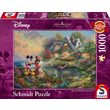 Puzzle Schmidt - Thomas Kinkade: Sweethearts Mickey&Minnie, 1000 Teile