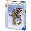 Puzzle Ravensburger - Tiger im Schnee, 500 Teile