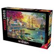 Puzzle 2000 Teile - Wunderschöner Sonnenuntergang in der Stadt