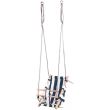 Culla per bambini, tessuto/legno, blu, max 70 kg, 36x24x45 cm