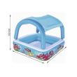 Aufblasbarer Pool für Kinder, quadratisch, mit Dach, Korallenmodell, 147 x 147 x 122 cm, Bestway