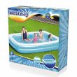 Aufblasbarer Pool für Kinder, rechteckig, blau, 305 x 183 x 46 cm, Bestway Family