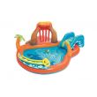 Aufblasbarer Pool für Kinder, zum Spielen, mit Rutsche, 265 x 265 x 104 cm, Bestway Laguna Lava