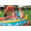 Aufblasbarer Pool für Kinder, zum Spielen, mit Rutsche, 265 x 265 x 104 cm, Bestway Laguna Lava