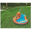 Aufblasbarer Pool für Kinder, zum Spielen, mit Rutsche, 265 x 265 x 104 cm, Bestway Laguna Lava