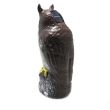 Decorazione/spaventapasseri, solare, gufo con occhi luminosi 41 cm