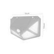 Solar wall lamp, LED, motion sensor, 13x5x9.5 cm