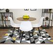 Tisch im skandinavischen Stil, Artool, rund, MDF und Holz, rustikal braun, 80x75 cm
