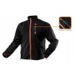 Werkjas, fleece, Outdoor model, zwart, maat M/50, NEO