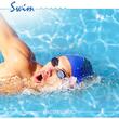 Earplugs for swimming, prevents water from entering the ears for adults, reusable, hypoallergenic, blue, SANOHRA Swim