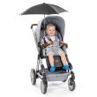 Verstelbare parasol met UV 50+ zonwering, voor kinderwagens, zwart, Reer ShineSafe Zwart 84151