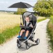 Verstelbare parasol met UV 50+ zonwering, voor kinderwagens, zwart, Reer ShineSafe Zwart 84151