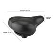  Sella per bicicletta Super Soft, Touren, 26 x 19 x 10 cm, Fischer, nera