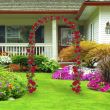 Arco in metallo, pergola, per giardino, 140x37x240 cm