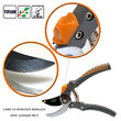 Tuinschaar, bypass type, professioneel, Teflon, Japans staal SK5, 20 cm, Richmann Exclusive
