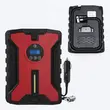 Multifunktionaler digitaler Autokompressor 12V, 120W, 35L/min, Netzkabel 3 m, LED-Licht, automatische Abschaltung, schwarz-rot