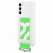 Original Samsung Galaxy S22 Plus Silicone Cover with Strap White