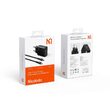 Set Incarcator Retea Mcdodo Dual Port Fast Charge 33W + Cablu Type-c la Type-c 1,2m, Black