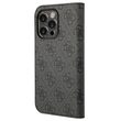 Case Book iPhone 14 Pro Guess 4G metalen camera-omtrek, zwart