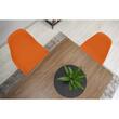 Sedia in stile scandinavo, Artool, Osaka, PP, legno, arancione e nero, 46x54x81 cm