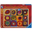 Puzzle Ravensburger - Wassily Kandinsky: Quadrate mit konzentrischen Ringen, 1500 Teile