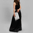 Urban Vanilla, Bolso tipo sobre de piel con aspecto metálico CIOCO, Plata