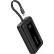 Anker Externer Akku Zolo 10.000 mAh, 30W, 1x USB-C, 1x USB-A, integriertes USB-C-Kabel, Schwarz