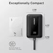 Anker Externer Akku Zolo 10.000 mAh, 30W, 1x USB-C, 1x USB-A, integriertes USB-C-Kabel, Schwarz