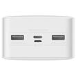 Baseus External battery Bipow Digital Display 30000mAh, 15W, 2xUSB, USB-C, Micro-USB, Micro-USB cable 0.25m White