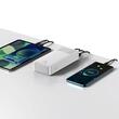 Baseus External battery Bipow Digital Display 30000mAh, 15W, 2xUSB, USB-C, Micro-USB, Micro-USB cable 0.25m White