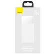 Baseus External battery Bipow Digital Display 30000mAh, 15W, 2xUSB, USB-C, Micro-USB, Micro-USB cable 0.25m White