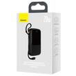 Baseus External battery Q Pow Digital Display 20000mAh, 20W, Lightning, Type-C, USB, USB-C cable, 3A, Black