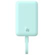 Baseus Magnetic Mini External Accumulator 10000mAh 30W, Fast Charge, MagSafe, 2x USB-C, Lightning, Blue