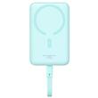 Baseus Magnetic Mini External Accumulator 10000mAh 30W, Fast Charge, MagSafe, 2x USB-C, Lightning, Blue