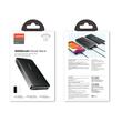 Externer Joyroom-Akku 10000 mAh, 2xUSB, Typ-C, Micro-USB Schwarz