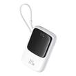 Baseus External battery QPow Pro+ 10000mAh, 22.5W, Lightning, 2xType-C, USB, USB-C cable, White