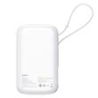 Baseus External battery QPow Pro+ 10000mAh, 22.5W, Lightning, 2xType-C, USB, USB-C cable, White