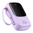 Baseus External battery QPow Pro+ 20000mAh, 22.5W, Lightning, 2xType-C, USB, USB-C cable, Purple