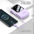 Baseus External battery QPow Pro+ 20000mAh, 22.5W, Lightning, 2xType-C, USB, USB-C cable, Purple