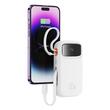 Baseus External battery QPow Pro+ 10000mAh, 22.5W, Lightning, 2xType-C, USB, USB-C cable 30 cm, White