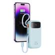 Baseus External battery QPow Pro+ 10000mAh, 22.5W, Lightning, 2xType-C, USB, USB-C cable 30 cm, Blue