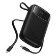 Baseus External battery QPow Pro+ 10000mAh, 22.5W, Lightning, 2xType-C, USB, USB-C cable 30 cm, Black