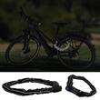 Catena antifurto riflettente per bicicletta, Fischer, con codice, lunghezza 80 cm, spessore maglia in acciaio 8 mm
