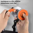 Mini antifurto pieghevole per bicicletta, monopattino, monopattino, acciaio inox 45 al carbonio spessore 5 mm, antitaglio, serratura a codice, West Biking, compatto e resistente, lunghezza 88 cm