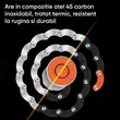 Mini antifurto pieghevole per bicicletta, monopattino, monopattino, acciaio inox 45 al carbonio spessore 5 mm, antitaglio, serratura a codice, West Biking, compatto e resistente, lunghezza 88 cm