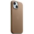 Custodia originale Apple FineWoven per iPhone 15 Plus, MagSafe, tortora