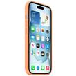 Apple Original Silicone iPhone 15 Plus Case, MagSafe, Orange Sorbet